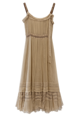 Tocca 90s Chiffon Nude Dress