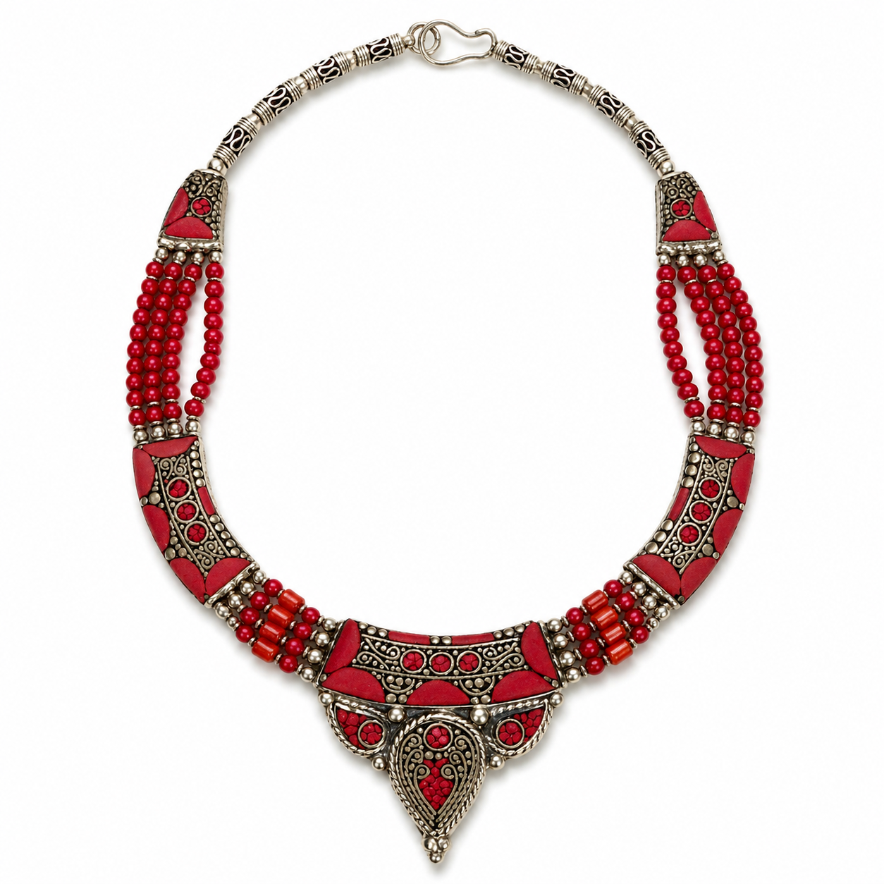 Red Beaded Necklace