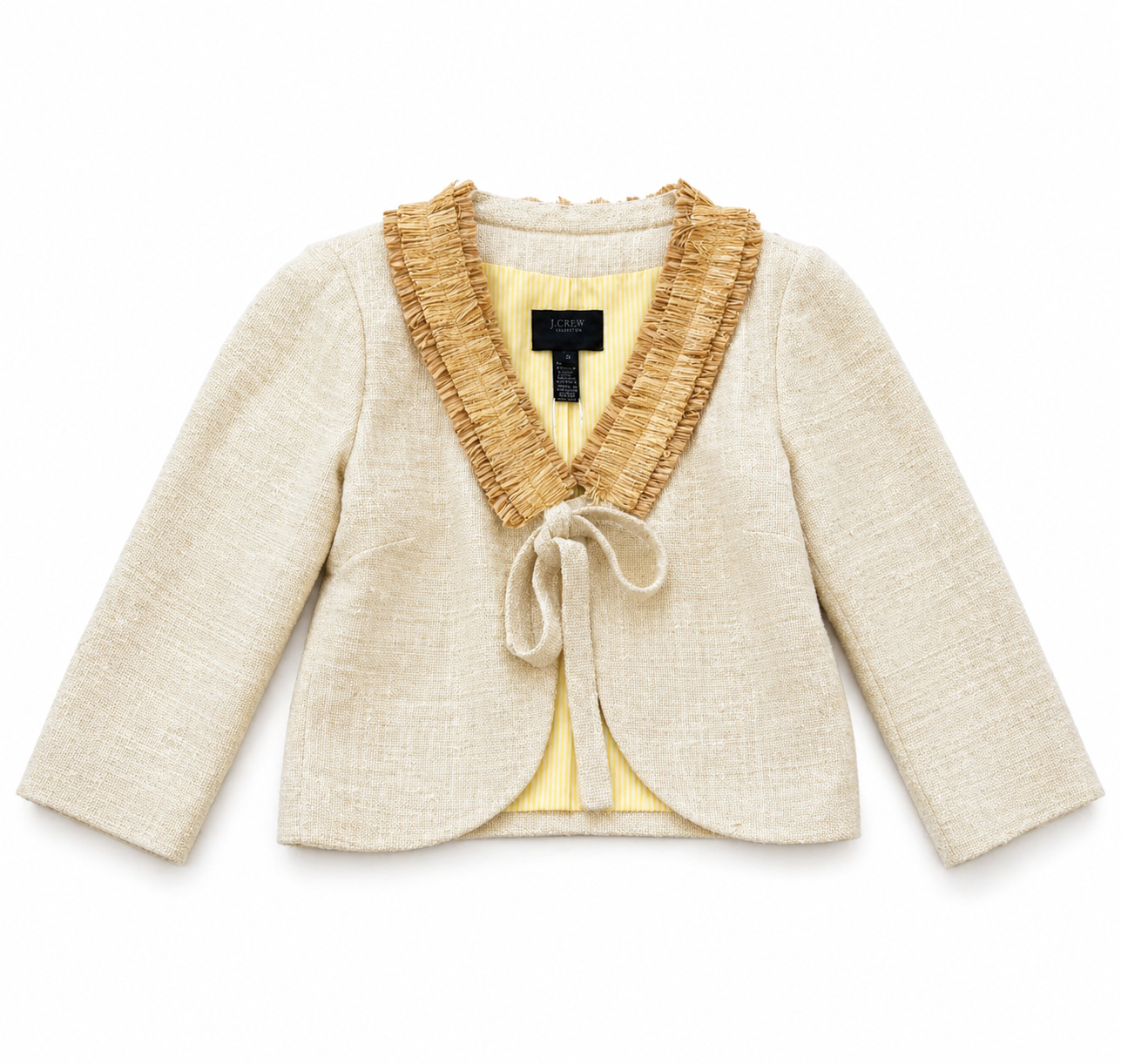 J. Crew Beige Cropped Jacket