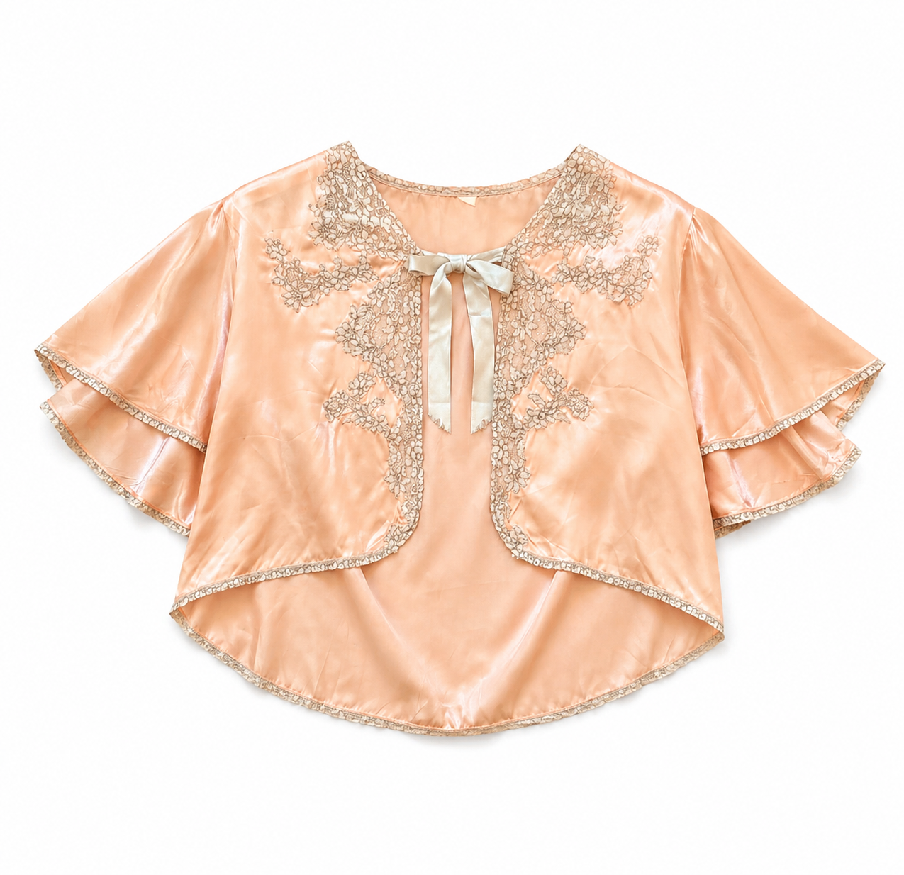 Vintage Silk 1930s Bed Jacket