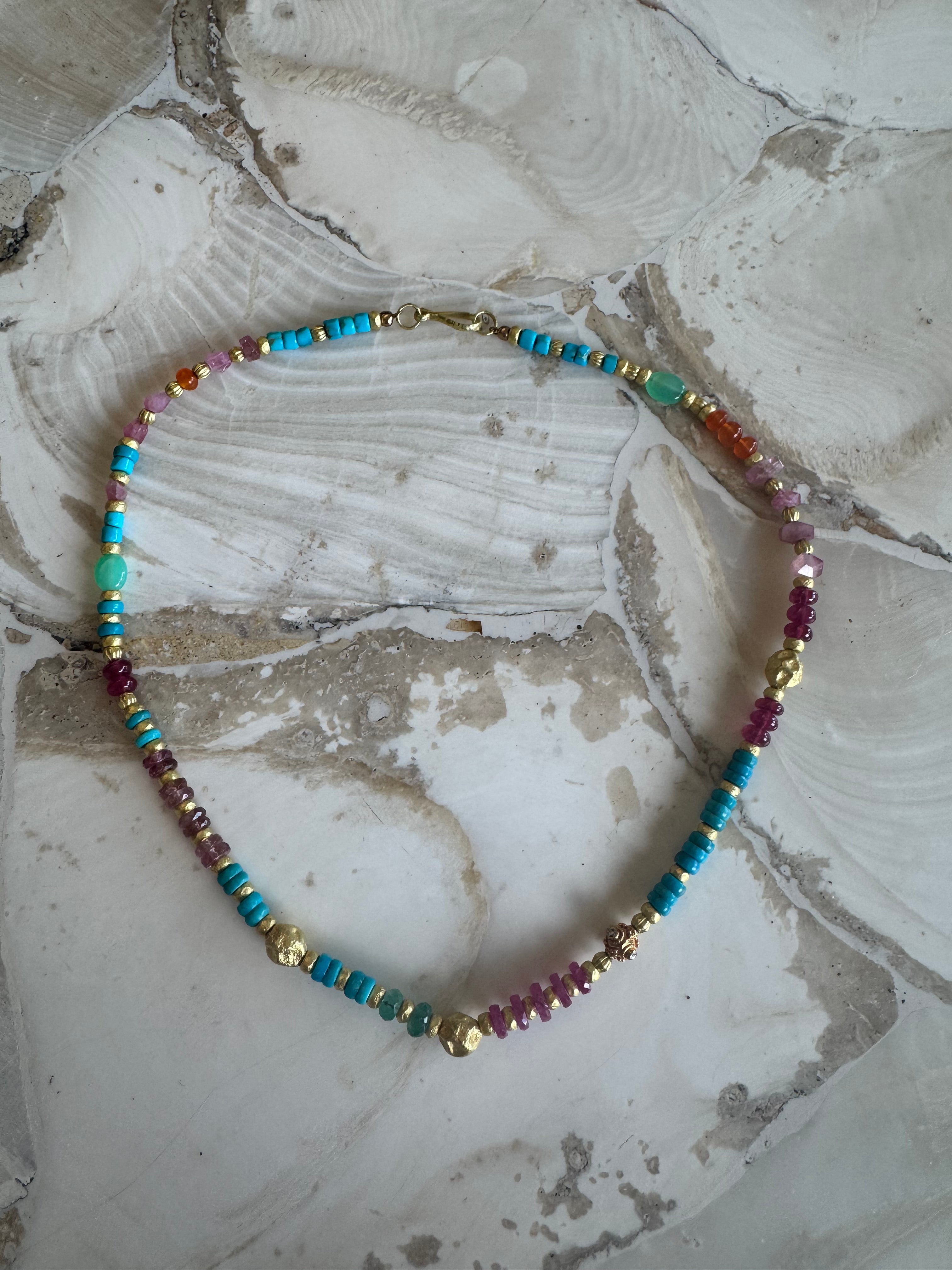 Multicolor Stone Necklace