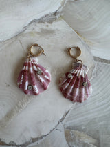Shell and Pearl necklace and Earring Set
