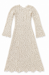 Long Beige Knit Dress