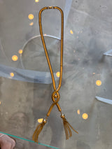 1970s vintage Chain and Fringe Tassle Necklace
