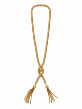 1970s vintage Chain and Fringe Tassle Necklace