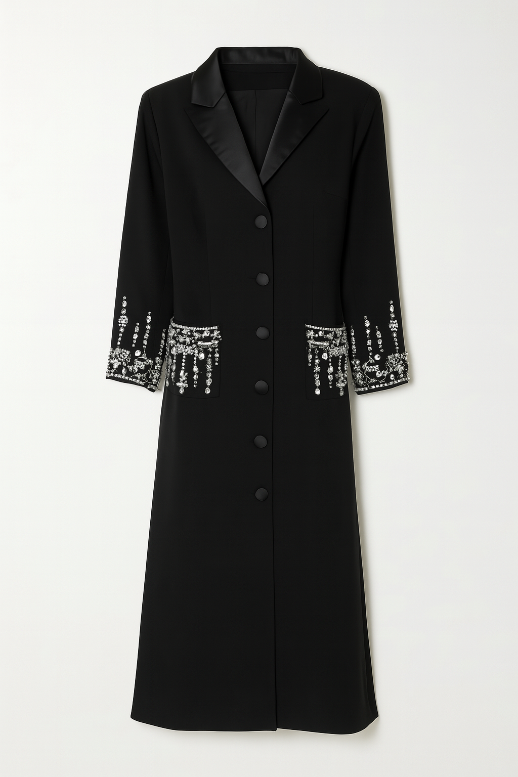 Coat with embellishment