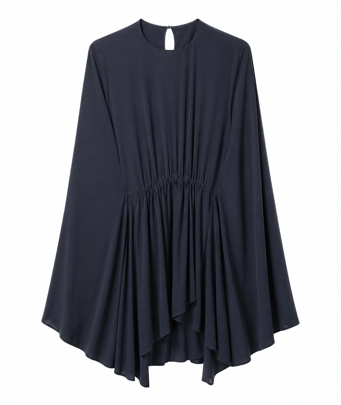 Cape Dress in Navy