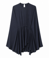 Cape Dress in Navy
