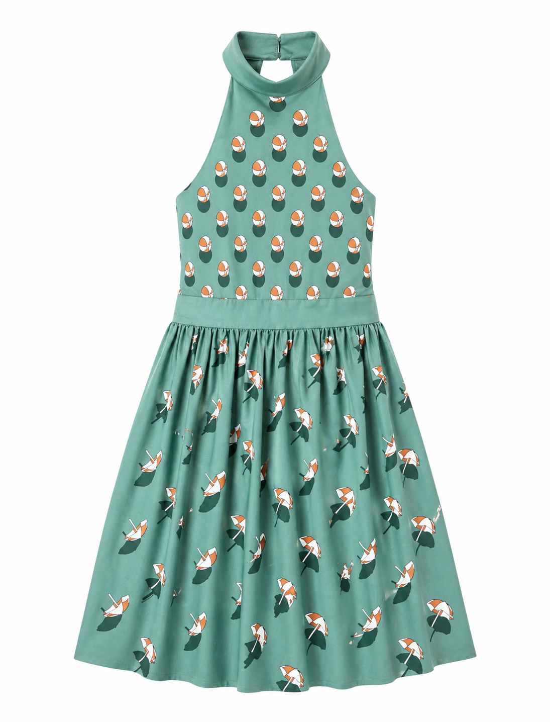 Resort 2015 Beach Ball Halter Dress&Belt
