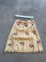 Silk and Velvet Flower Skirt