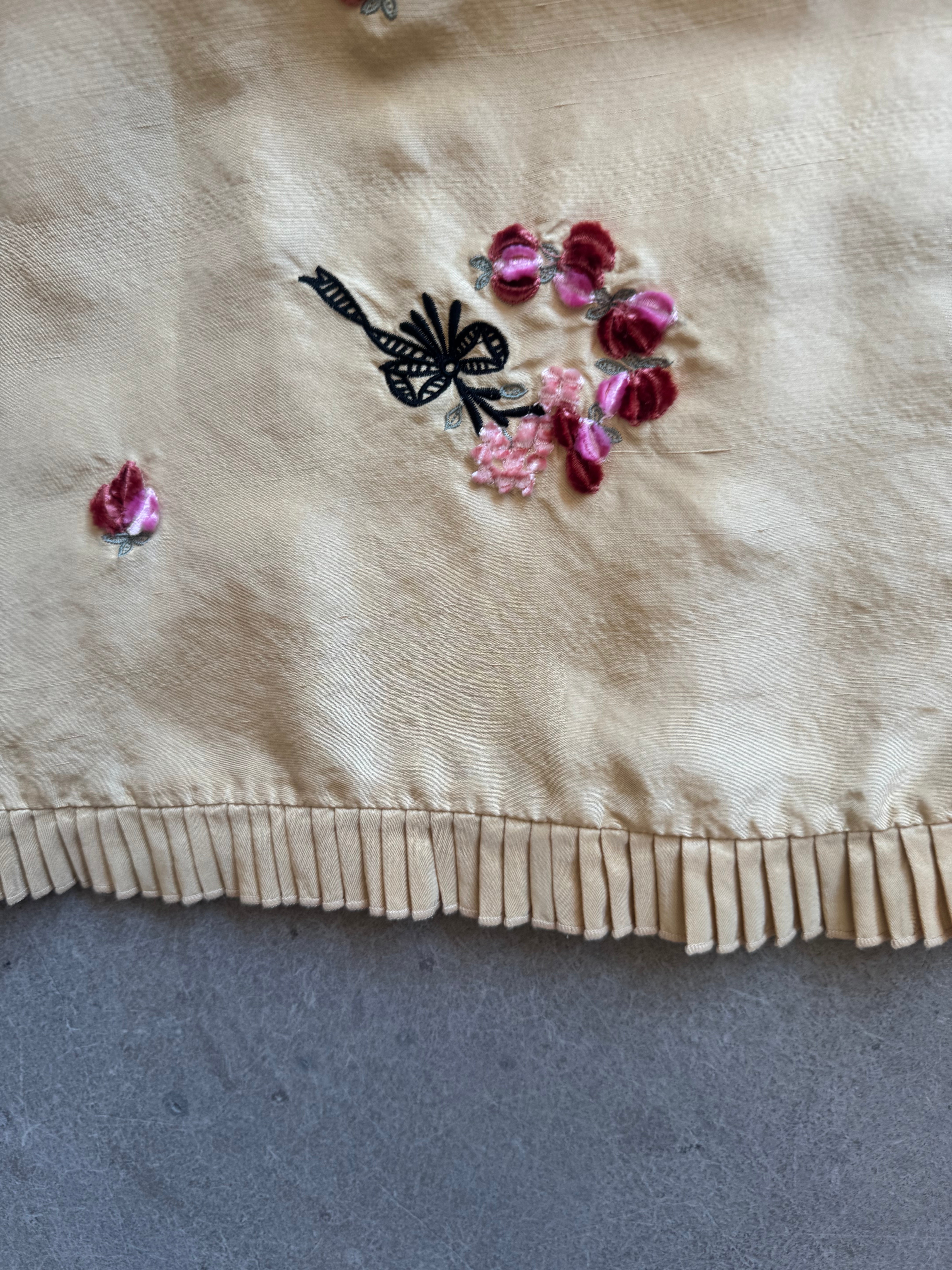 Silk and Velvet Flower Skirt