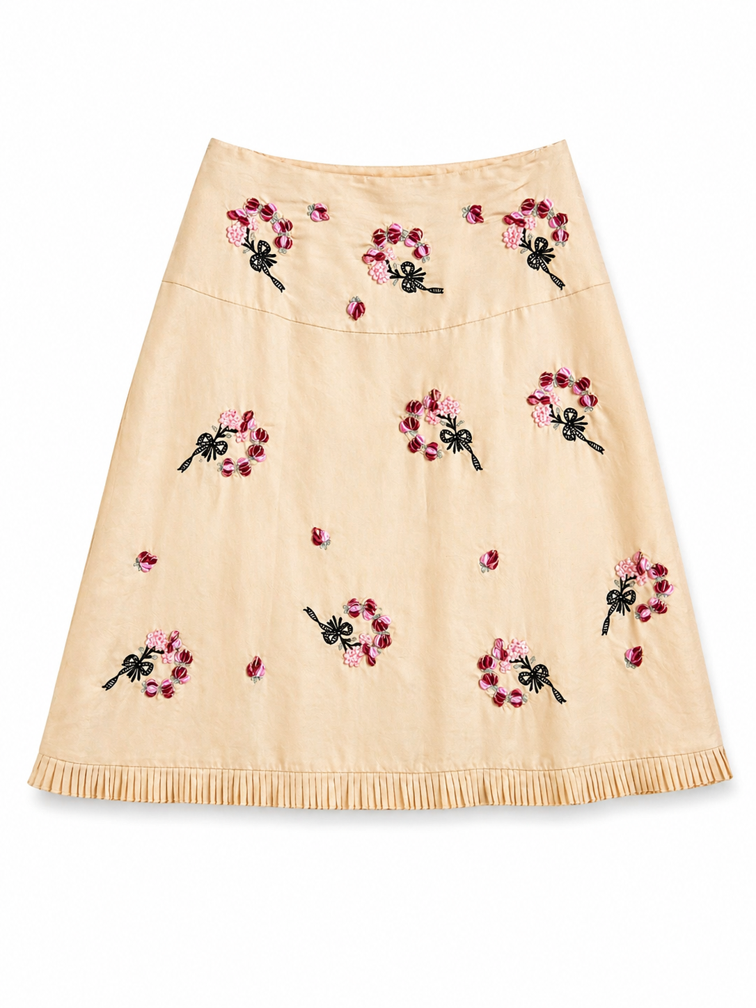 Silk and Velvet Flower Skirt