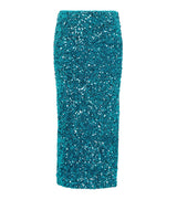 Blue Sequins Skirt