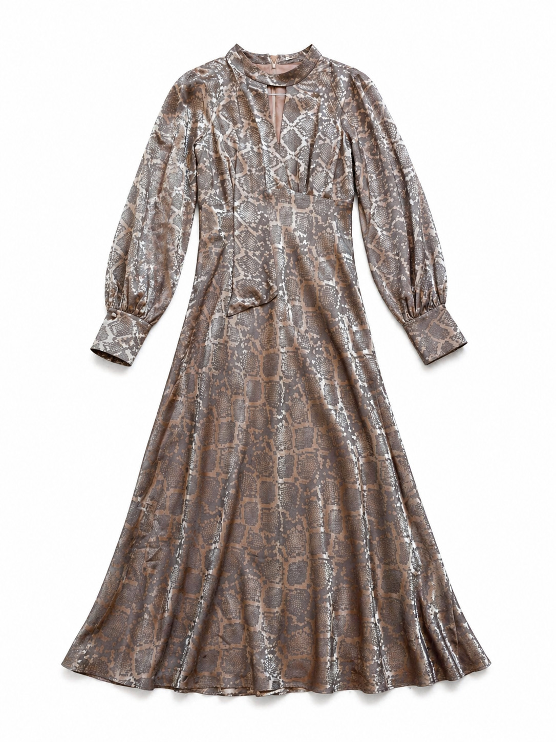 Snake Print Maxi Dress