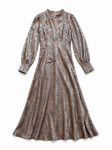 Snake Print Maxi Dress