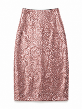 Pink Sequins Skirt