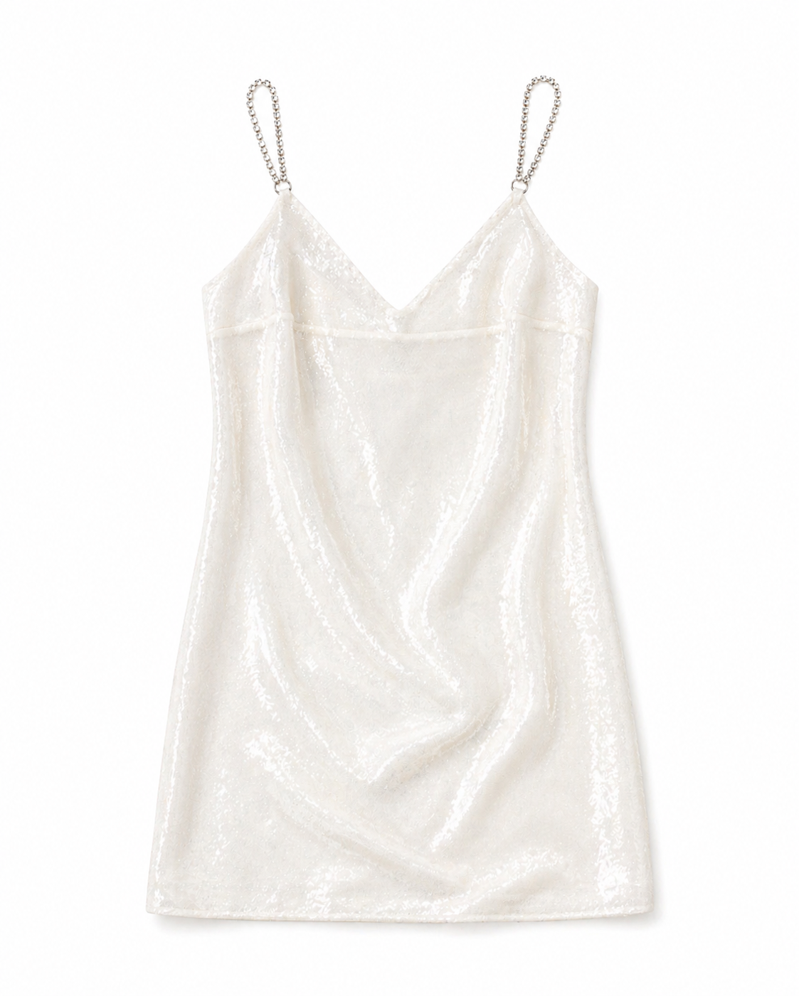 Area White Mini Dress with Accents