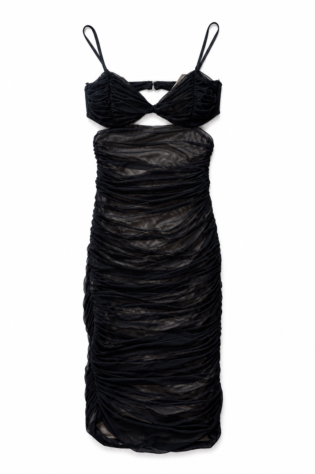 Black Ruched Dress