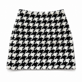 Houndstooth Mini Skirt
