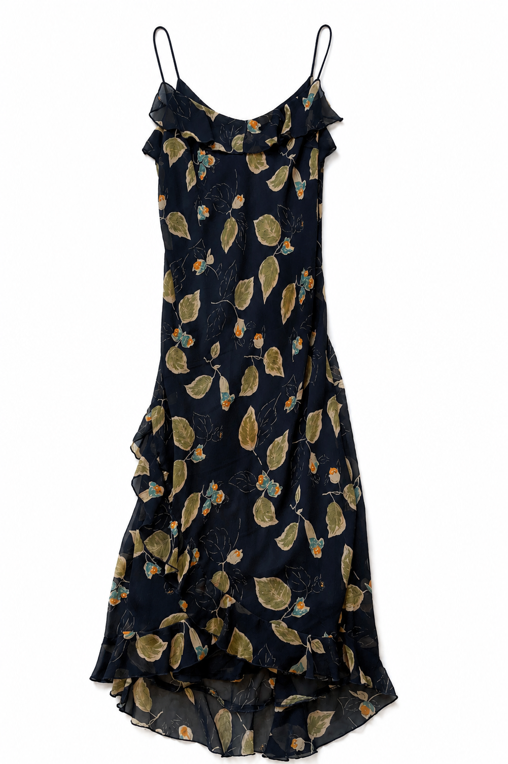 Vintage Black Floral Dress