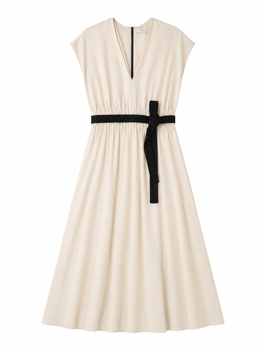 White Pleated Dress