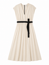 White Pleated Dress