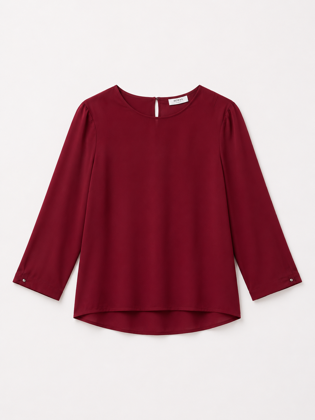 Red Silk Blouse