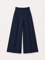 Navy Blue Silk Trousers