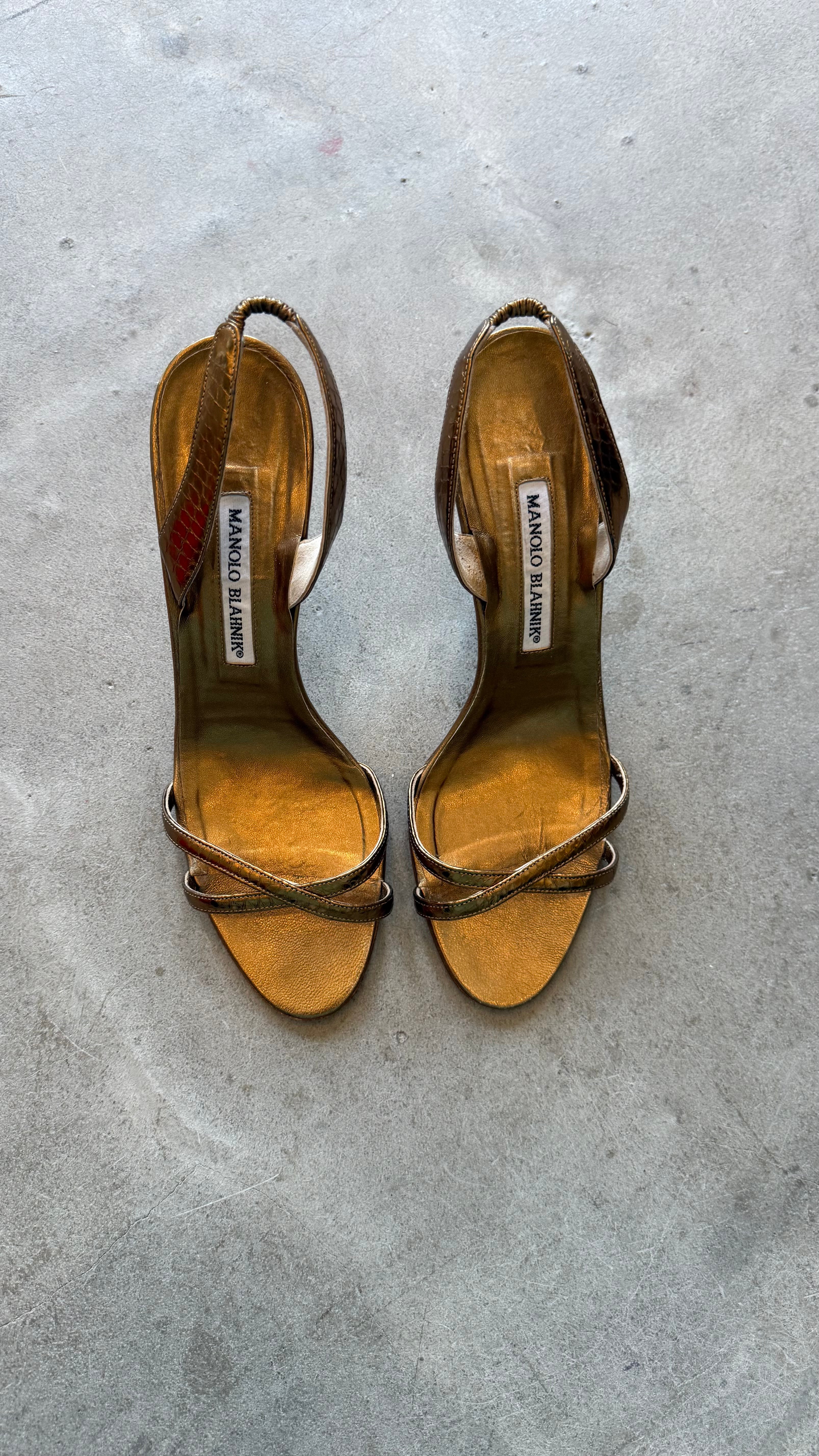 Bronze Kitten Heels