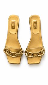 Gold Chain Sandals