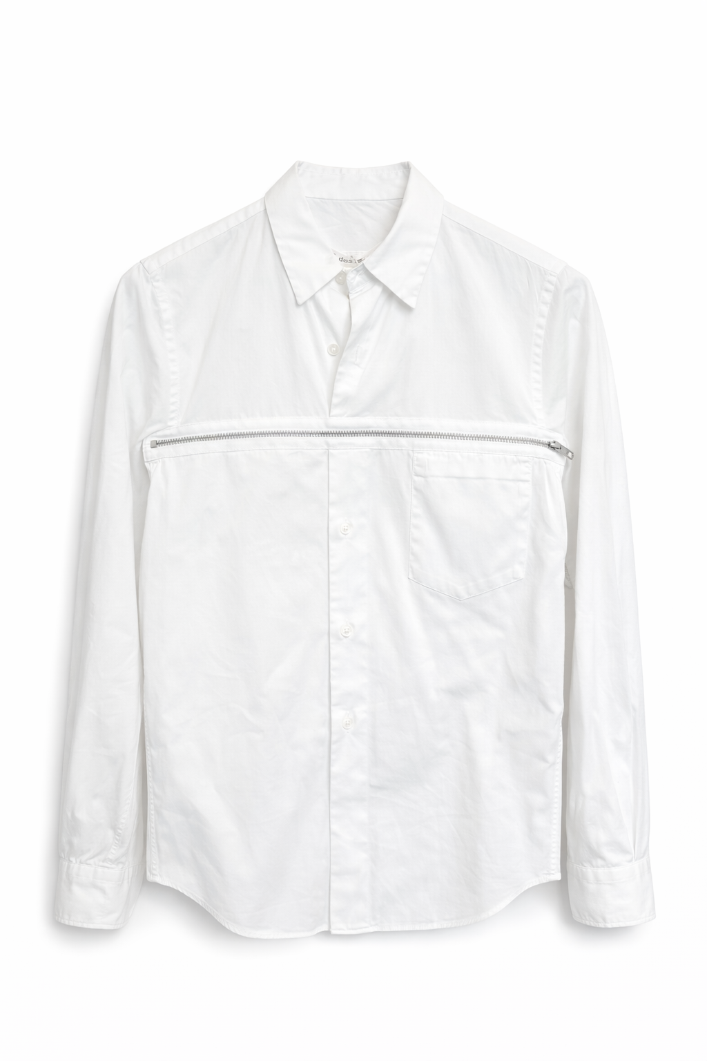 White Shirt with Zip