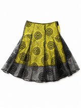 Yellow and Lace Skirt
