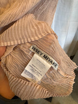 Nude Pleated Top