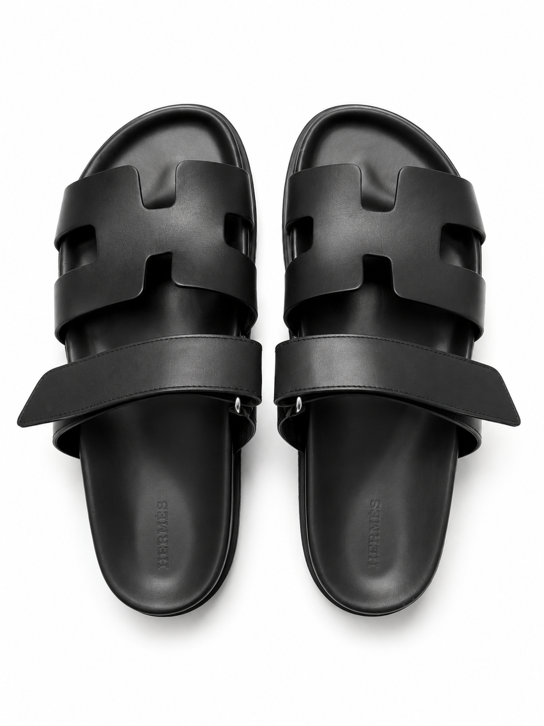 Hermes Black Techno Sandals
