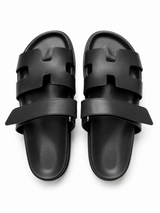 Hermes Black Techno Sandals