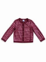 Spring 2008 mauve sequin embellished cashmere cardigan