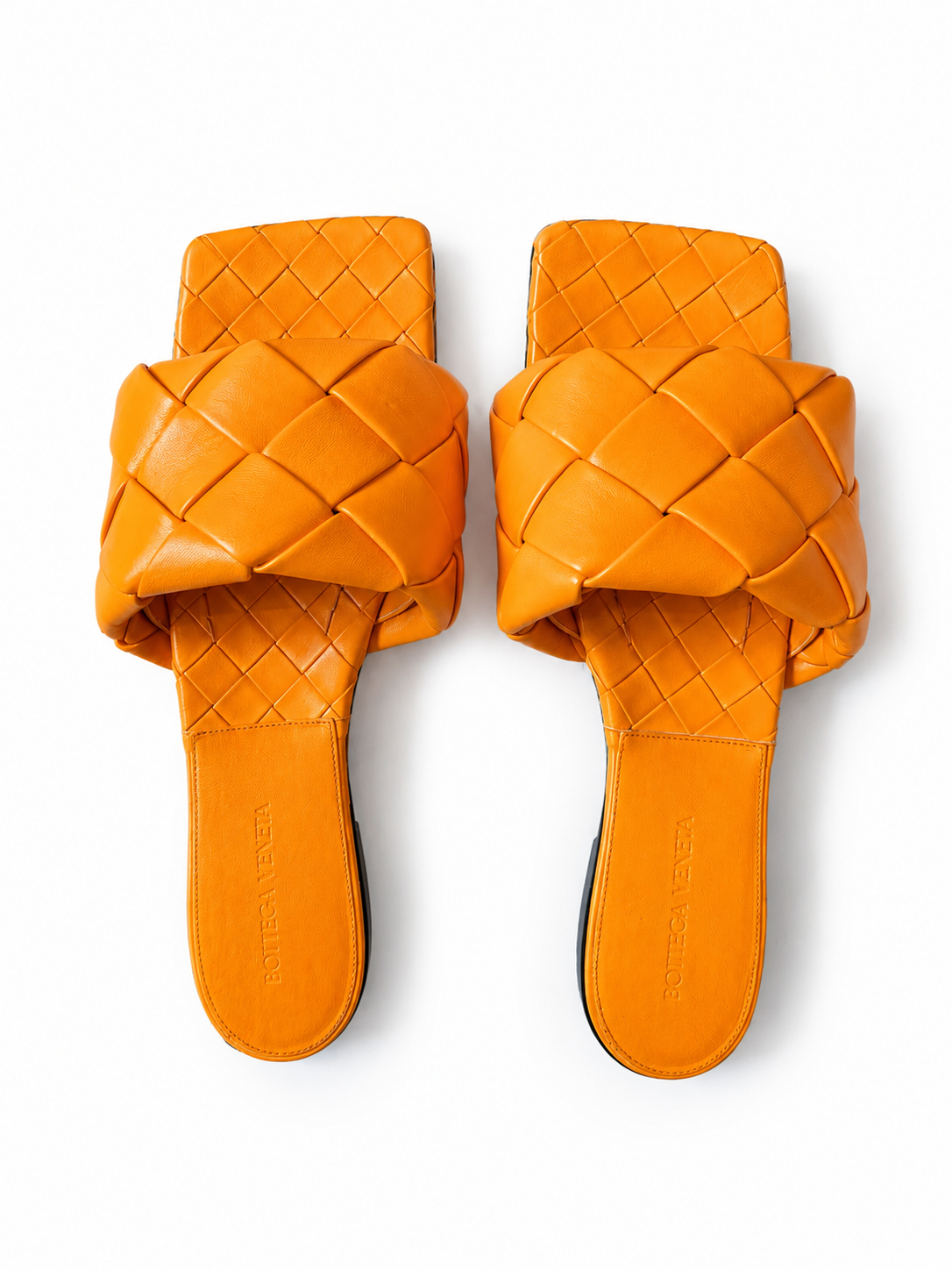 Orange woven slide
