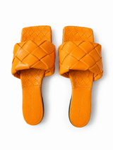 Orange woven slide