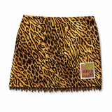 Leopard Mini Skirt with beads