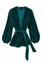 Sequin Jacket In Green