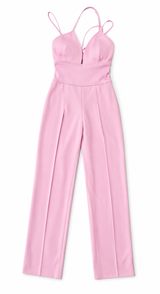 Oscar De La Renta Pink Jumpsuit