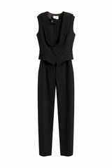 Black Vest & Pant Set