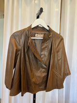 Cropped Leather Jacket