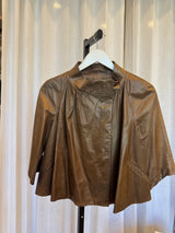 Cropped Leather Jacket