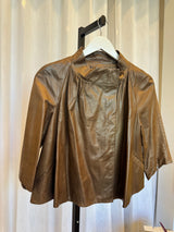 Cropped Leather Jacket