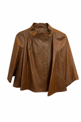 Cropped Leather Jacket