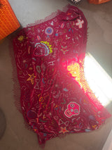 Beaded Fringe Scarf