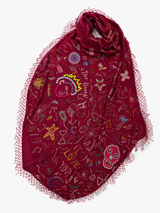 Beaded Fringe Scarf
