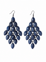 Blue teardrop earrings