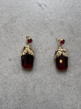 Faux Ruby Earrings
